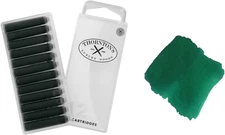 Short Standard International Fountain Pen Ink Cartridges Sherwood Green Ink Pack