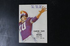 Clarion State vs Indiana Football Program Oct 1959 College Field Vintage