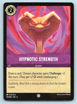 Lorcana Hypnotic Strength Shimmering Skies 5 C 59/204 NM