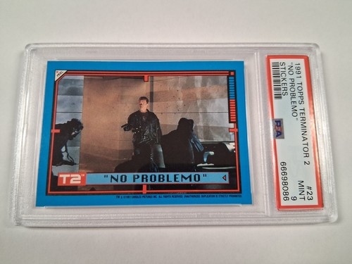 1991 Topps Terminator 2 Movie Sticker PSA 9 Mint Arnold Schwarzenegger