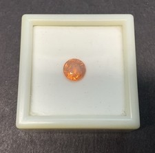 2.25 Ct min 7.5mm round spessartite garnet gemstone