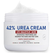 OUKEYA Urea Cream 42 plus Salicylic Acid 2 Net 5.29 Oz for Dry Cracked Feet,He