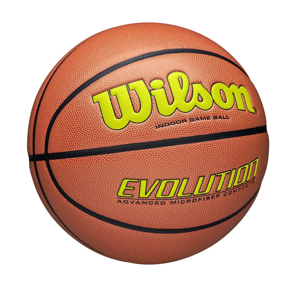 WILSON Evolution Indoor Game Basketballs - Size 5, Size 6