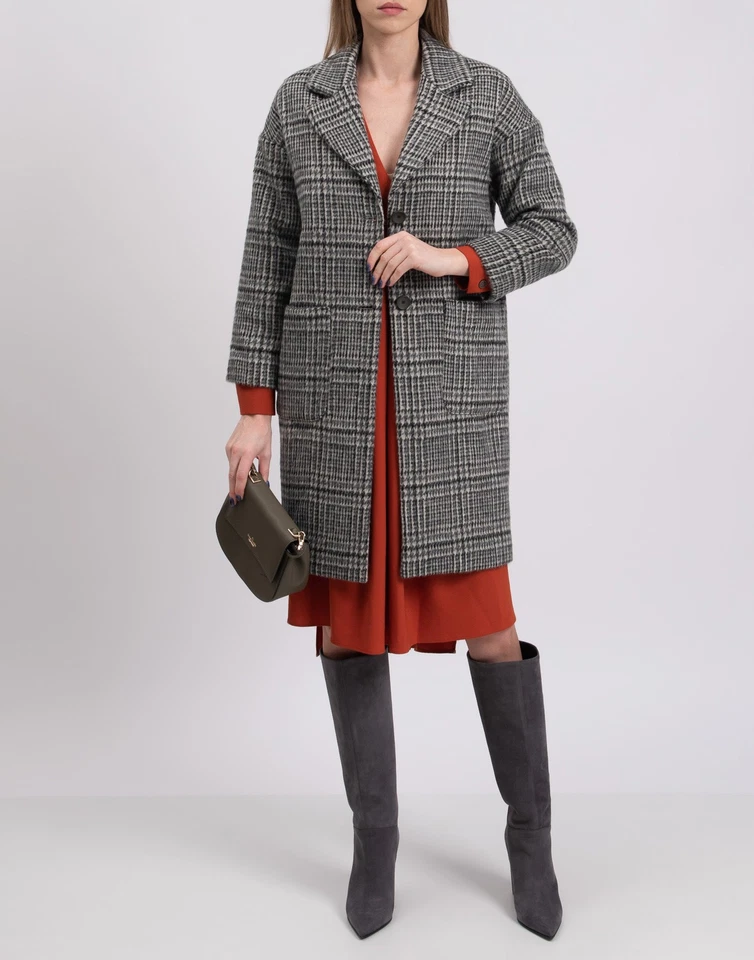 RRP€425 ROSSOPURO Coat IT42 US6 UK10 M Alpaca & Wool Blend Lined Made in Italy - Image 2 of 4