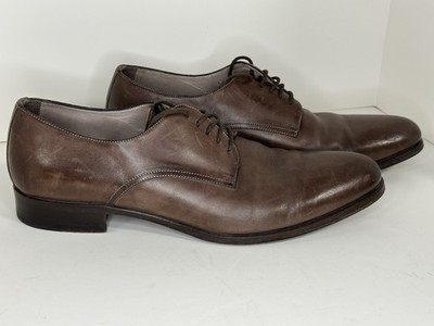 Lavorazione Blake Vero Cuoio, Made in Italy, Brown Leather Dress Shoes, 43.5