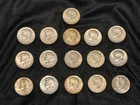 Kennedy Half Dollar Lot of 16 - 40% Silver - 1965 - 1969 (mostly 1966)