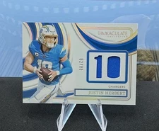2024 Panini Immaculate Patch #10 Justin Herbert Jersey # 10/88 INM-JHT