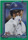 Shohei Ohtani 2025 Topps Chrome Update Image Variation Green Refractor /99 GEM