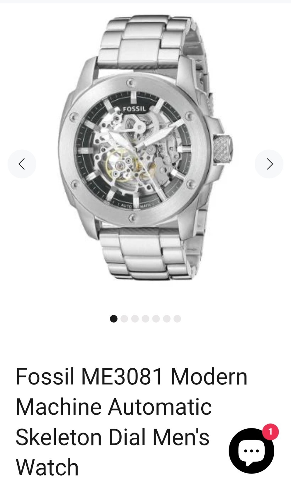 Fossil Men's Modern Machine Automatic Stainless S… - image 1