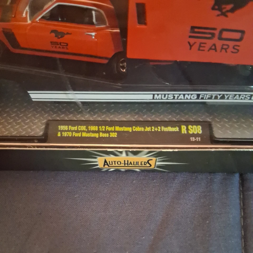 CHASE 🔥M2 Auto Haulers 50 Years ‘56 Ford Coe, ‘68 Ford Cobra, ‘70 Ford Mustang - Image 2 of 4