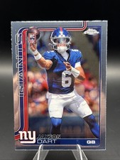 Jaxon Dart 2025 Topps Chrome Football Rookie Base New York Giants #306