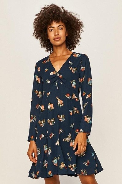Women Pepe Jeans Dress Navy Polyester 36 / S / 44
