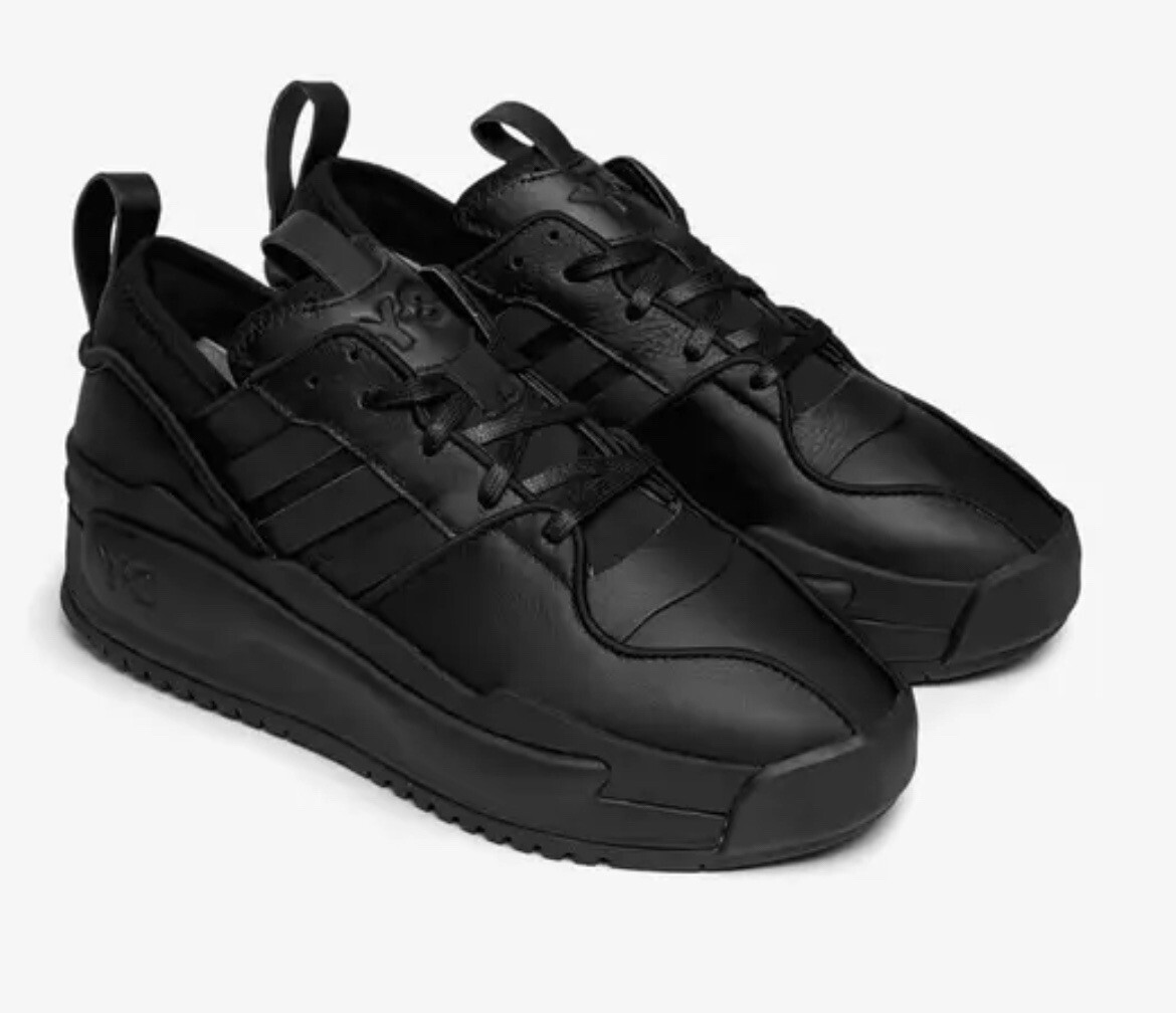 Adidas Y-3 Rivalry Low Triple Black Unisex FZ6397 M 7.5/W 8.5 NWOB MSRP $400