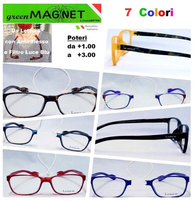 Anti Riflesso Occhiale Luce Blu Occhiale Lettura Magnetico Con