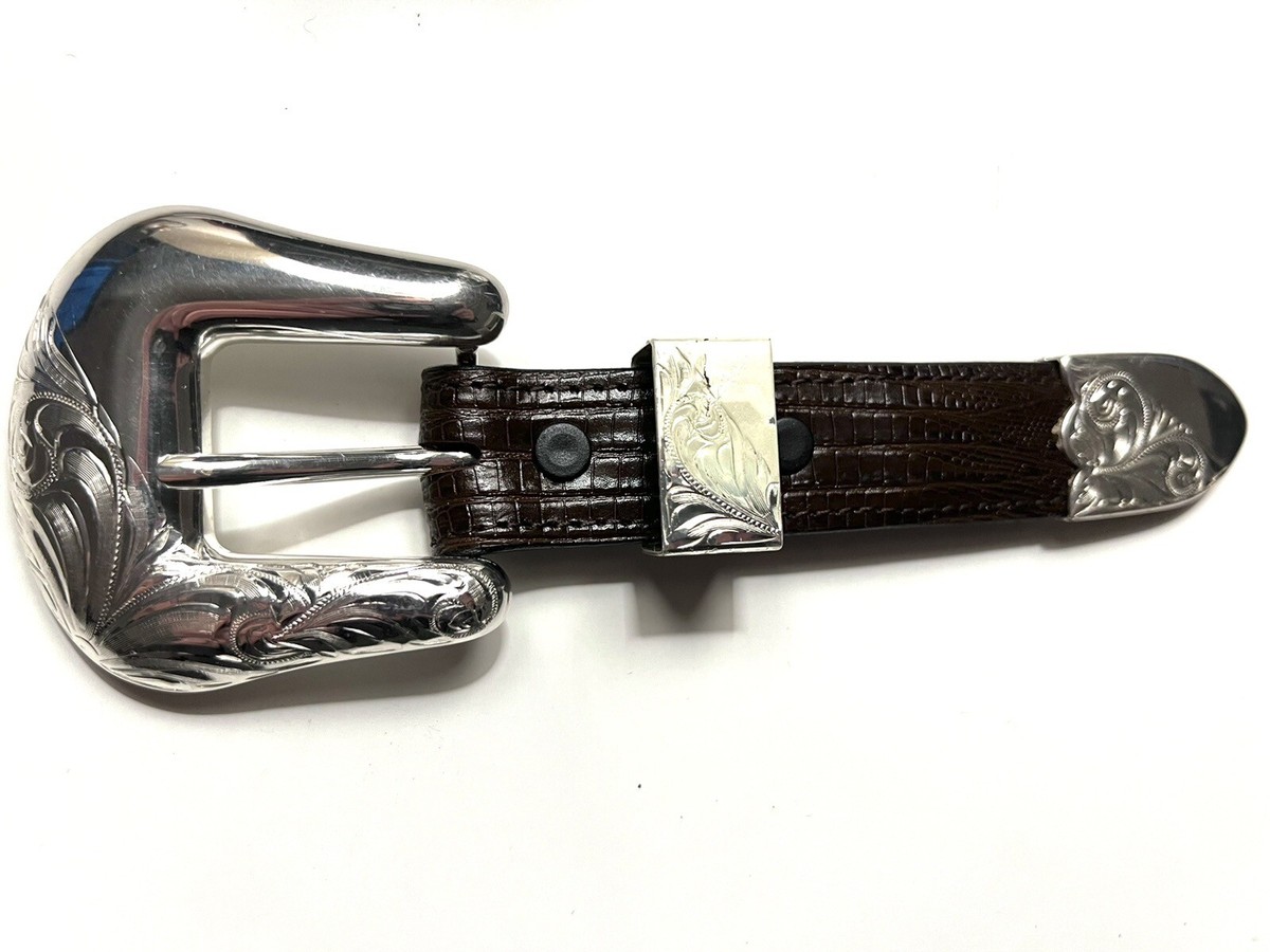 Vintage Dead Stock Silver Stretch Belt with Toggle Clasp & Original Tags Glam Rock Gold Original Vintage Belts for sale | eBay main image 4