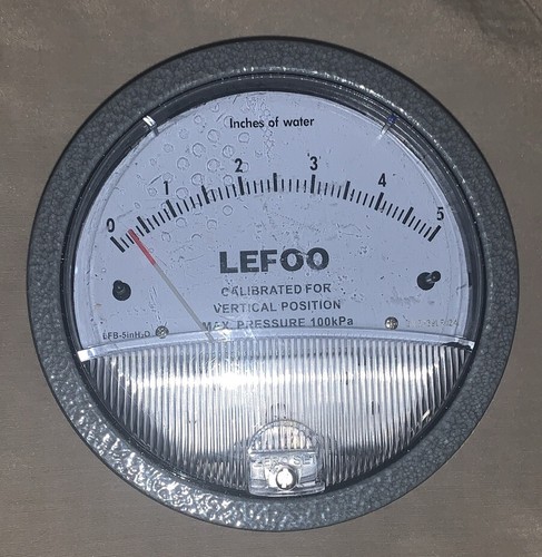 LEFOO SN 2339LF0269 Differential Pressure Gauge NEW WITHOUT BOX - Picture 2 of 6