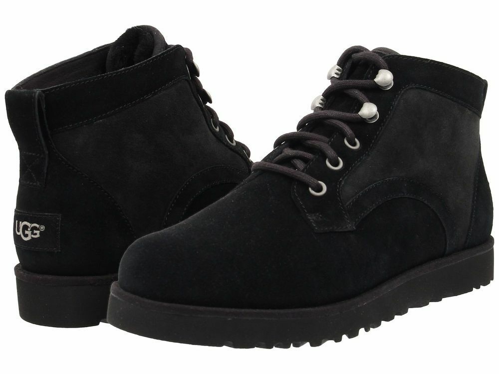 UGG® AUSTRALIA BETHANY BLACK SUEDE LACE UP ANKLE BOOTS UK EU 37 US  RRP£160