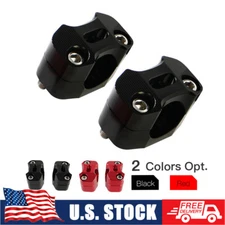 CNC Aluminum Universal 7/8" to 1 1/8" Fat Bar Adapter Kit Handlebar Riser Clamps