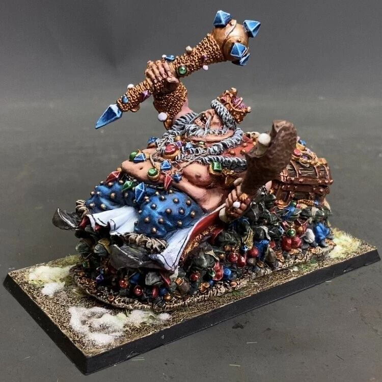 Ogre Kingdoms Overtyrant Greasus Goldtooth Warhammer presale painted Miniatures - Image 2 of 4