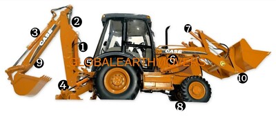 Foxkits Seal Kit For Case 580SL Super L Backhoe Loader Clam Cylinder - 3" Bore, 1-3/4" Rod