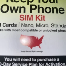 Straight Talk Nano Sim Card For family bring your iPhone Standard Phone Kit Oct