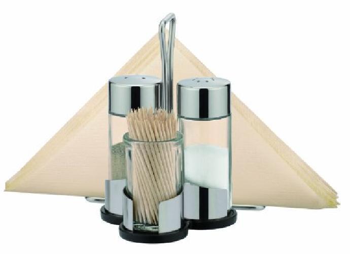 Tescoma 650332 Club Set Sale, Pepe, Stuzzicadenti e Portatovaglioli con Stand