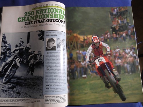 MOTOCROSS ACTION MAGAZINE- SEPT 1986 L.A. SUPX RICK JOHNSON JEFF WARD ROY - Picture 4 of 5