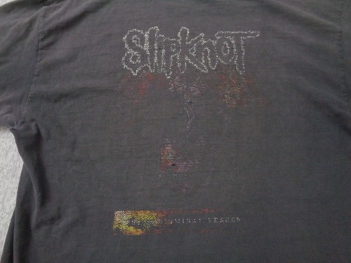 Camicia Slipknot Vintage Uomo Large The Subliminal Verses Tour 2005 Distressed - Foto 5 di 14
