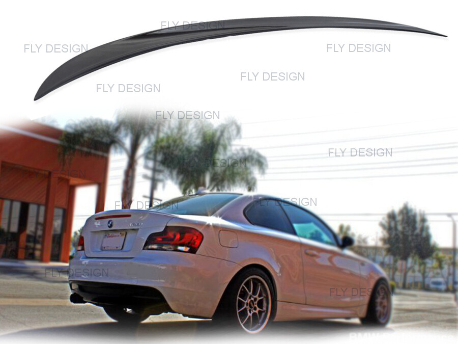 Rear Spoiler Lip Fits for BMW E82 E88, Rear Apron Diffuser Wings Car Pull-Off