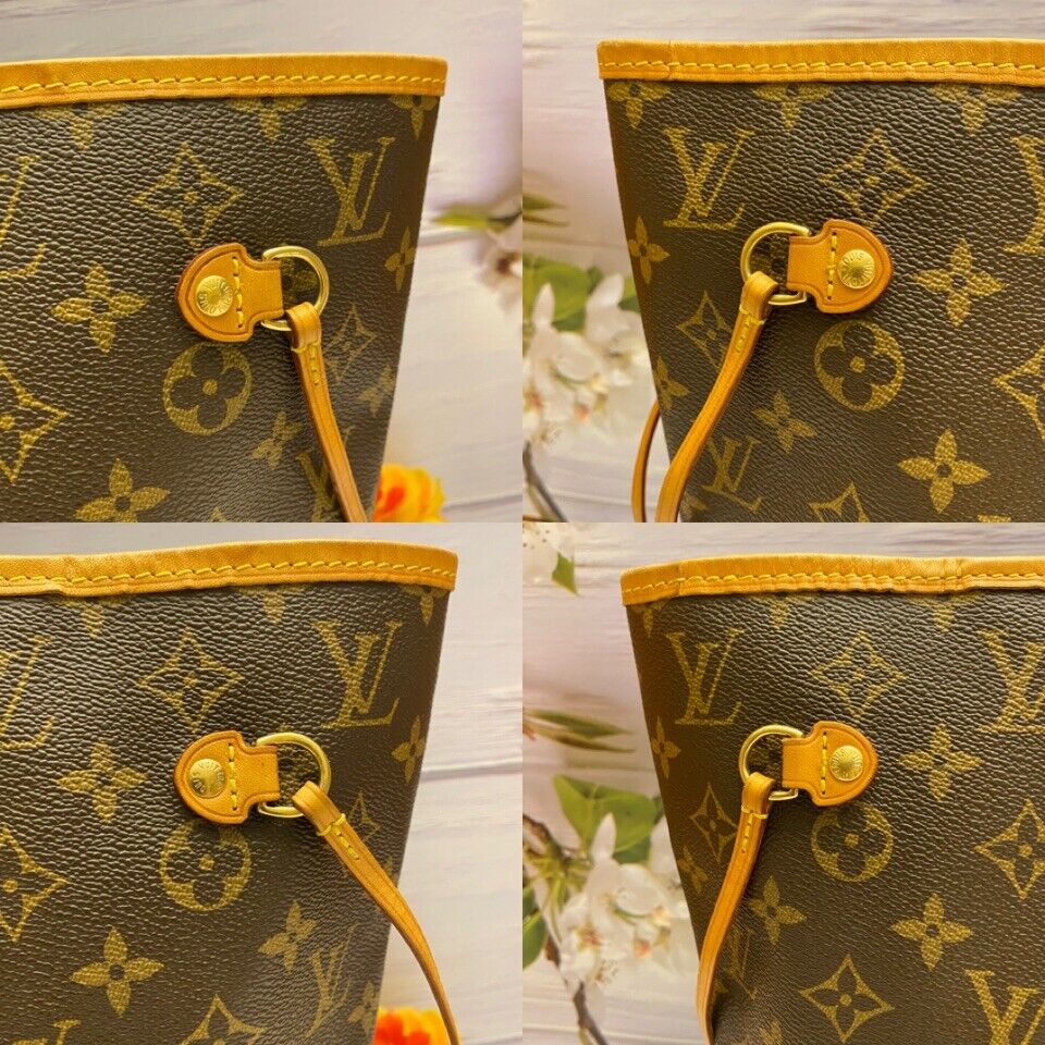 🌸 Louis Vuitton Neverfull MM Monogram Pivoine Shoulder Tote  (AR2126)+Receipt 🌸