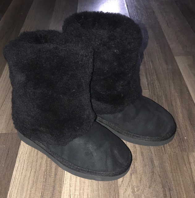 ugg boots black fur