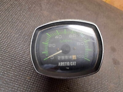 1970's Arctic Cat Snowmobile Speedometer 2954 Miles SHIPS WORLDWIDE