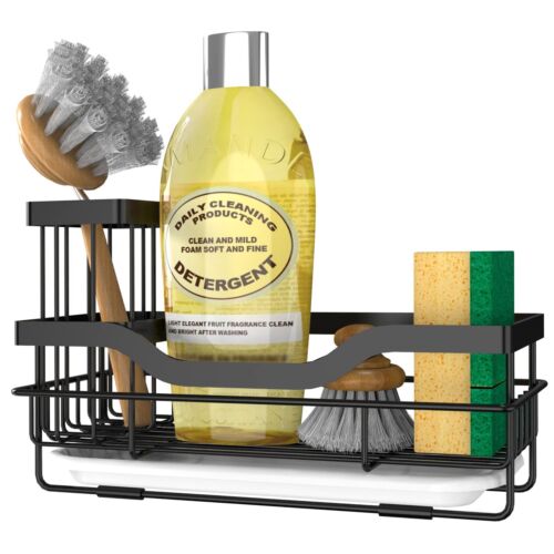 Sponge Holder for Kitchen Caddy Sink Organizer Multifunctional Rustproof Dish...