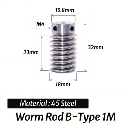 0.5/0.8/1/1.5 Module 20T to 60T Gear Copper Worm Wheel Gear & Worm Gear Shaft - Picture 37 of 49