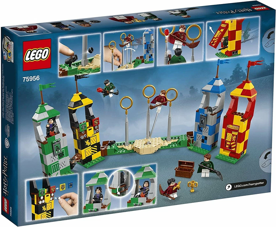 LEGO 75956 Harry Potter Quidditch Match Hufflepuff House Towers With Scoreboard - Image 2 of 4