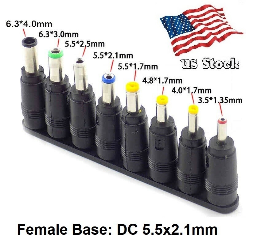 12V 2A Power Supply AC DC Adapter With 10 Tips, Universal DC In 12 Volt 2 Amp Power Cord, Converter Transformer 100-240v, 50/60HZ, 5.5x2.5mm DC Output Jack - Foto 5