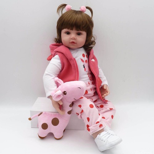 Handmade Reborn Baby Dolls Realistic Baby Girl Doll Vinyl Silicone Newborn Gift - Afbeelding 8 van 21