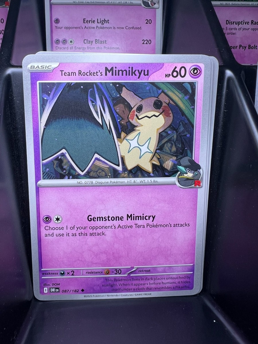 Team Rocket's Mimikyu 087/182 Sv10: Destined Rivals Regular | eBay