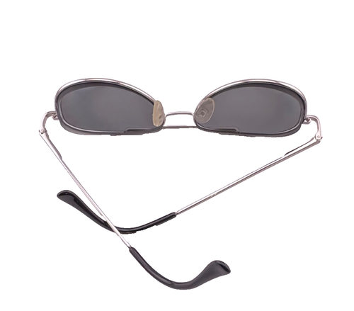 Sierra Silver Metal Aviator Full Rim Eyeglasses Frames (56 17 145 S506) - Picture 2 of 5