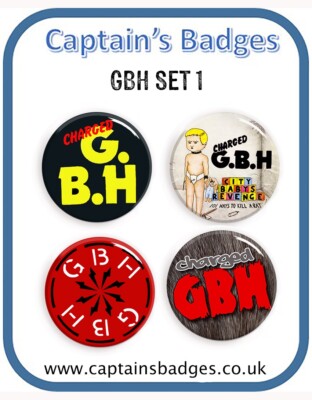 Set of 4 GBH Badges 25mm - Choice of  Sets