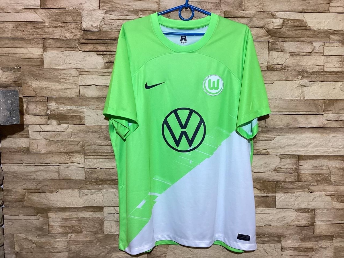 VFL WOLFSBURG 2023 2024 Home Football Shirt Soccer Jersey Nike Sz
