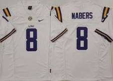MALIK NABERS LSU Tigers Men Jersey - All Stitched White