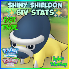 ✨ 6IV SHINY SHIELDON ✨POKEMON BRILLIANT DIAMOND & SHINING PEARL BDSP EV'D🚀