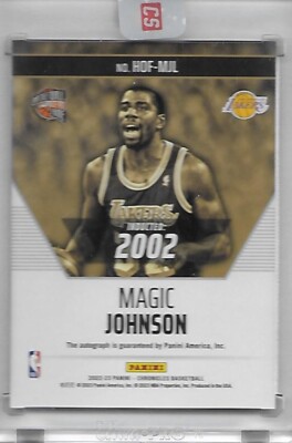 2022-23 Chronicles Hall of Fame Blue MAGIC JOHNSON auto Los