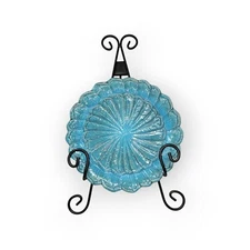 John Derian / Target NIB 4pc 9" Stoneware Feather Salad Plates Blue 5 sets Avail