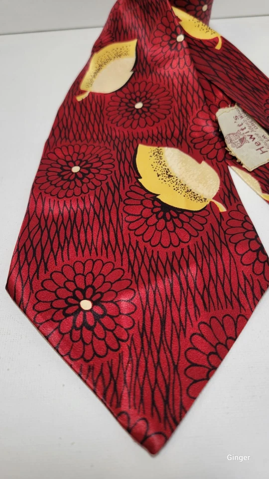 Wilcrest Wilson Brothers, ropa distintiva de Hewitt para hombre, corbata vintage de seda Foto 2 de 4