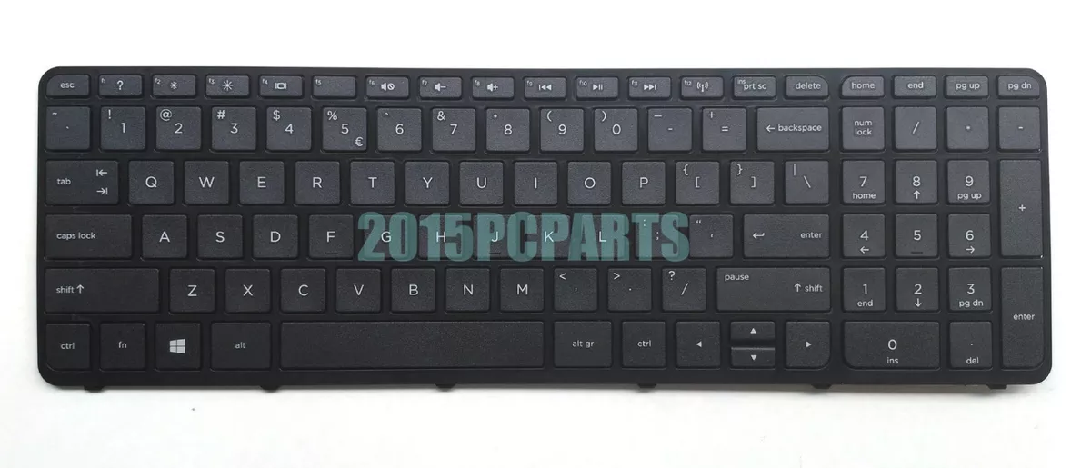 New HP 15-F 15-F000 15-F100 15-F200 US Keyboard with Frame