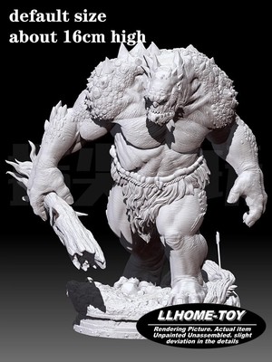 Anime movie Troll Orcish Monster battle Resin 3D Print GK Kit Figure DIY Model