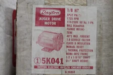 Dayton Auger Drive Motor - 1/8HP - 115/230V - 1725RPM NEMA 56YZ FRAME - 5K041