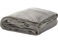 NEW - BlanQuil Quilted Weighted Blanket W/Removable Cover (Grey 20lb)